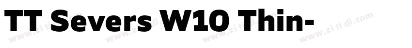 TT Severs W10 Thin字体转换